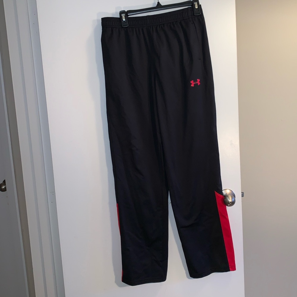 Black And Red Joggers